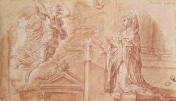 The Annunciation (sanguine on paper) | Obraz na stenu