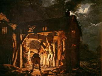 The Iron Forge Viewed from Without, c.1770s (oil on canvas) | Obraz na stenu