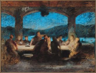 The Last Supper (oil on canvas) | Obraz na stenu