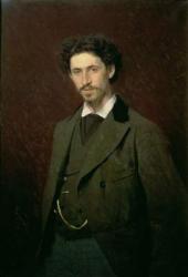 Portrait of Ilya Efimovich Repin, 1876 (oil on canvas) | Obraz na stenu