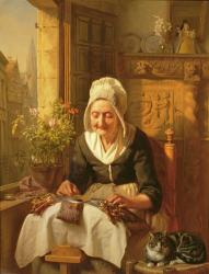 The Old Lacemaker, 1844 (panel) | Obraz na stenu