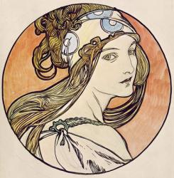 Woman with a Headscarf (w/c on paper) | Obraz na stenu