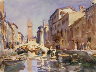 Venetian Canal, 1913 (w/c and graphite on off-white wove paper) | Obraz na stenu