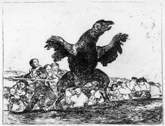 The Carnivorous Vulture, plate 76 from 'The Disasters of War', 1812-20 (etching) | Obraz na stenu