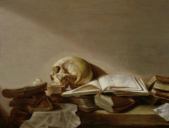 Vanitas (oil on panel) | Obraz na stenu