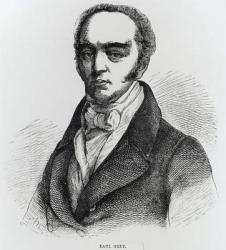Portrait of Earl Grey (1764-1845) (engraving) (b/w photo) | Obraz na stenu