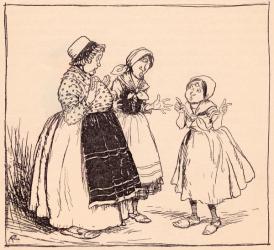Now I know why that stuck-up thing there does not eat. Illustration by Arthur Rackham from Grimm's Fairy Tales One-Eye, Two-eyes and Three-eyes. | Obraz na stenu