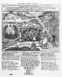To God, in Memory of his Double Deliverance from the Invincible Navy (1588) and the Unmatchable Powder Treason (1605), (engraving) repr. by a Transmariner, 1689 (b&w photo) | Obraz na stenu