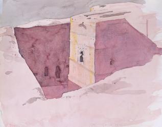 Giorgis Sunset, Lalibela, Ethiopia, 1996 (w/c on paper) | Obraz na stenu