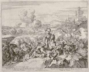 Vienna Print Cycle, The Emperor's Army fighting with the Turks, 1683 (engraving) | Obraz na stenu
