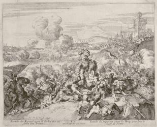 Vienna Print Cycle, The Emperor's Army fighting with the Turks, 1683 (engraving) | Obraz na stenu