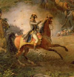 The Battle of Marengo, detail of Napoleon Bonaparte (1769-1821) and his Major, 1801 (oil on canvas) (detail of 153773) | Obraz na stenu