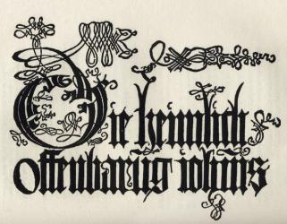Title page to the Apocalypse of St. John, from 'A Catalogue of a Collection of Engravings, Etchings and Woodcuts', by Richard Fisher, published 1879 (litho) | Obraz na stenu