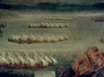 The Battle of Lepanto, 7th October 1571 (oil on canvas) | Obraz na stenu