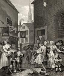 Times of the Day: Noon, from 'The Works of William Hogarth', published 1833 (litho) | Obraz na stenu