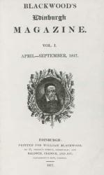 Titlepage of the first edition of Blackwood's Magazine, 1817 | Obraz na stenu