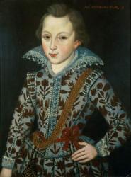 Portrait of a Young Boy, Aged Five (oil on canvas) | Obraz na stenu