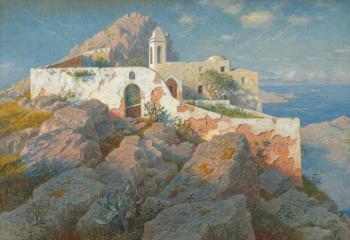 Santa Maria a Cetrella, Anacapri, c.1892 (watercolour and gouache over graphite) | Obraz na stenu