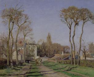 Entrance to the Village of Voisins, Yvelines, 1872 (oil on canvas) | Obraz na stenu