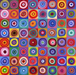 In Square Circle 64 after Kandinsky, 2012, (acrylic on canvas) | Obraz na stenu