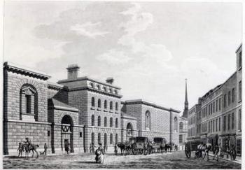 Newgate prison, 1799 (engraving) | Obraz na stenu