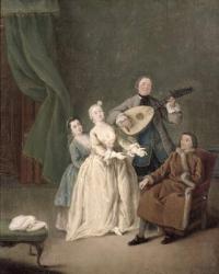 The Family Concert, c.1750 (oil on canvas) | Obraz na stenu