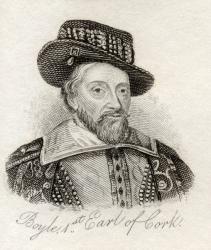 Richard Boyle, 1st Earl of Cork, from 'Crabb's Historical Dictionary', published 1825 (litho) | Obraz na stenu