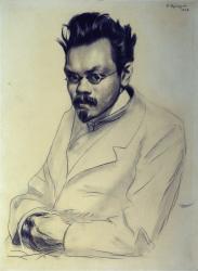 Portrait of Alexei M. Remizov, 1907 (coal and pastel on paper) | Obraz na stenu