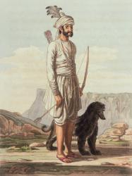 A Meena of Jajgurgh, from 'A Mahratta Camp', 5th April 1813 (colour engraving) | Obraz na stenu