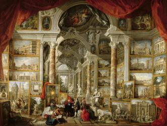 Gallery with Views of Modern Rome, 1759 (oil on canvas) | Obraz na stenu