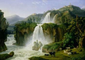 The Waterfall at Tivoli, 1785 (oil on canvas) | Obraz na stenu