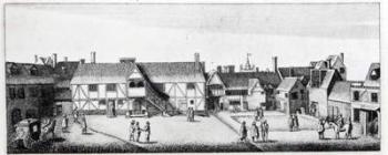 South View of Arundel House in London, etched by Wenceslaus Hollar in 1646 and published in 1792 (etching) | Obraz na stenu