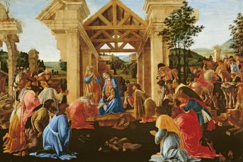 The Adoration of the Magi, c.1478-82 (tempera & oil on panel) | Obraz na stenu