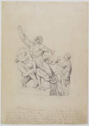 Copy of the Laocoon, for Rees's Cyclopedia, 1815 (graphite on laid paper) | Obraz na stenu