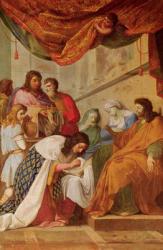 St. Louis Healing the Sick (oil on canvas) | Obraz na stenu