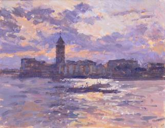 Chelsea Harbour (oil on canvas) | Obraz na stenu