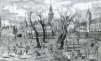 Kinderspiele, 1618 (engraving) | Obraz na stenu