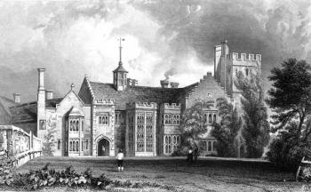 Horeham Hall, near Thaxted, Essex, engraved by John Carr Armytage, 1831 (engraving) | Obraz na stenu