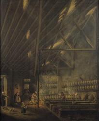 Interior of a Workshop, 1777 (oil on canvas) | Obraz na stenu