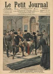 Drunkards in Berlin, illustration from 'Le Petit Journal', supplement illustre, 17th March 1907 (colour litho) | Obraz na stenu