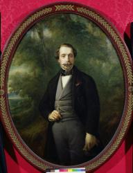 Portrait of Napoleon III (1808-73) c.1857 (oil on canvas) | Obraz na stenu