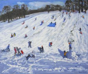 Large snowman,Chatsworth,2012,(oil on canvas) | Obraz na stenu