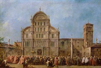 Easter Procession of the Doge of Venice at the Church of San Zaccaria, c.1766-70 (oil on canvas) | Obraz na stenu