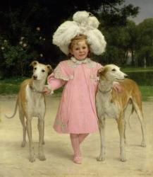 Alice Antoinette de la Mar, aged five (oil on canvas) | Obraz na stenu