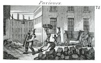 Paviours, 1823 (engraving) | Obraz na stenu