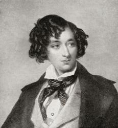 Benjamin Disraeli, 1st Earl of Beaconsfield, 1804 1881, as a young man. British Conservative politician and twice Prime Minister of the United Kingdom. From Edward VII His Life and Times, published 1910. | Obraz na stenu