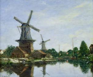 Dutch Windmills, 1884 (oil on canvas) | Obraz na stenu