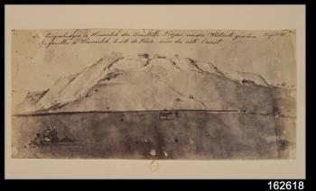 View of the Troy excavations seen from the West (pen & ink and wash) | Obraz na stenu