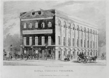 The Royal Coburg Theatre, Surrey, 1826 (engraving) | Obraz na stenu