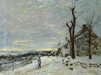 Snow at Veneux-Nadon, c.1880 (oil on canvas) | Obraz na stenu